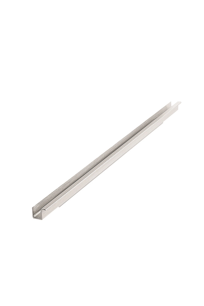 Furnipart - Wall Up - greb i Aluminium Inox look L446mm B14,9/20,5mm H17mm